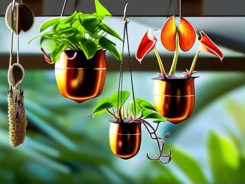 How to Space Hanging Baskets to Improve Airflow for US Suspended Nepenthes Cuttings